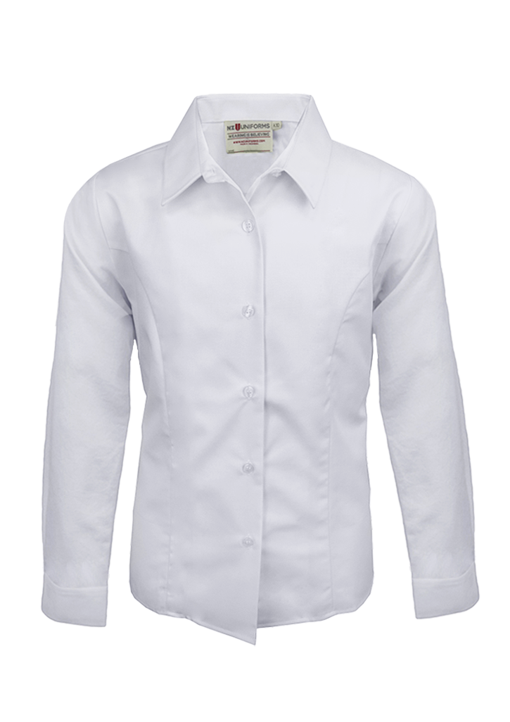 Dannevirke High School LS Blouse White