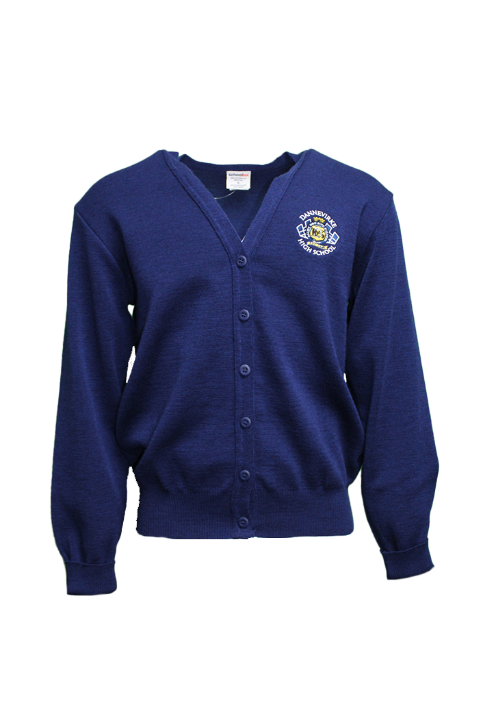 Dannevirke High School Cardigan Dark Royal
